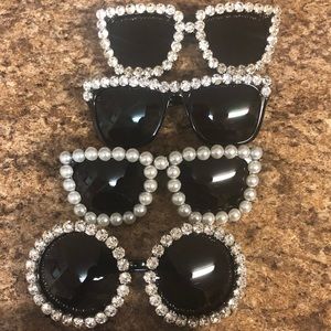 Fashion Sunglasses (Rhinestones & Pearls)